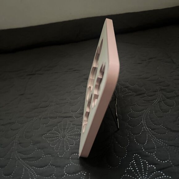 Bath & Body Works 4 x 4 Recordable Message Picture Photo Frame White & Pink Deco - Picture 3 of 9